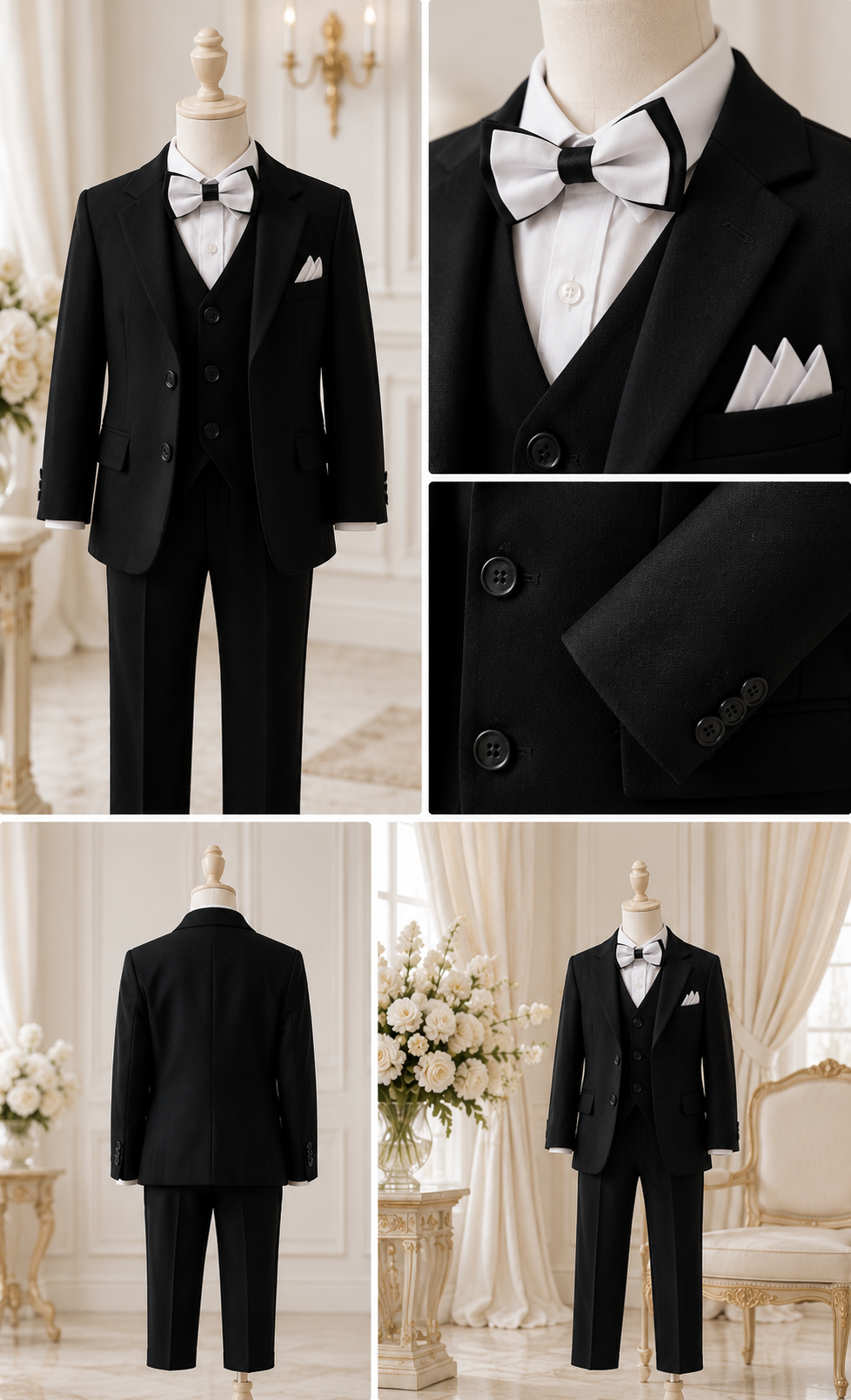 Costume Victor Émeraude|Ensemble de Cérémonie,Mariage ou Baptême Garçon