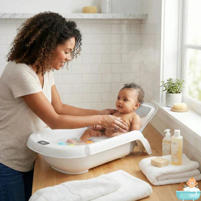 Le bain de bébé pas à pas : conseils et produits indispensables