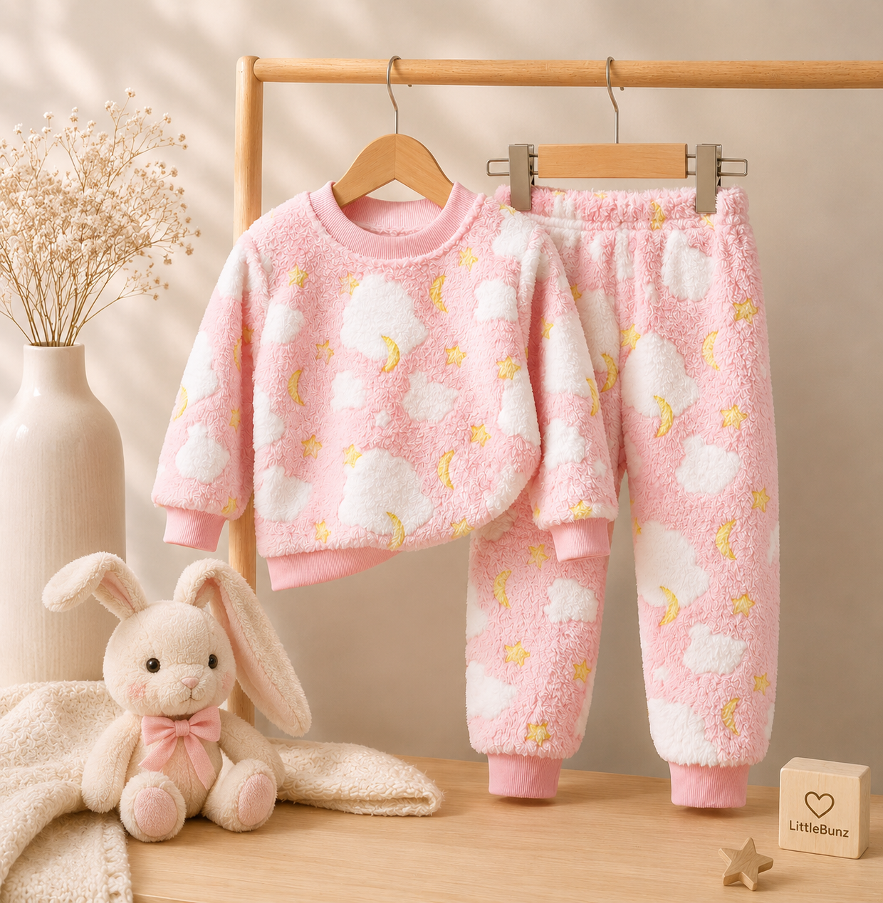 Ensemble Pyjama Enfant | Flanelle Douce | LittleBunz| 6mois à 3 ans