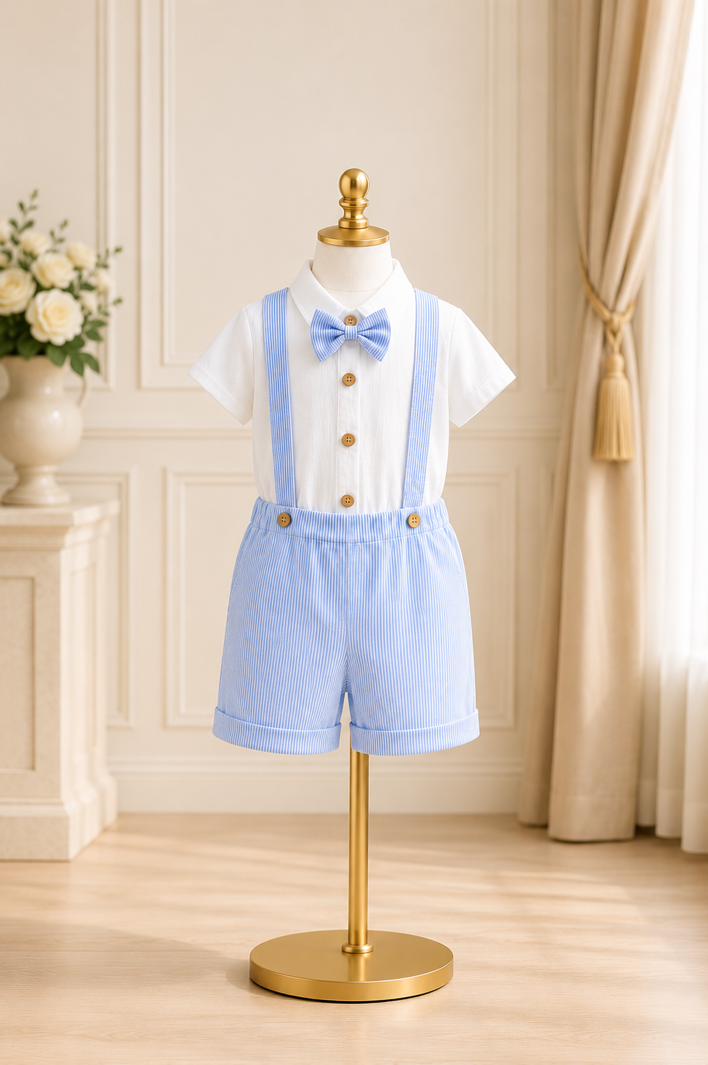 Ensemble Louis| Ensemble de cérémonie pour bébé garçon – Baptême, Anniversaire & Grandes Occasions