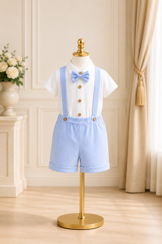 Ensemble Louis| Ensemble de cérémonie pour bébé garçon – Baptême, Anniversaire & Grandes Occasions