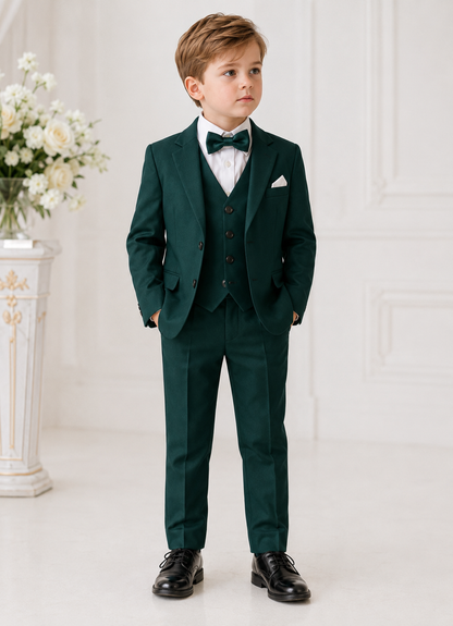 Costume Victor Émeraude|Ensemble de Cérémonie,Mariage ou Baptême Garçon
