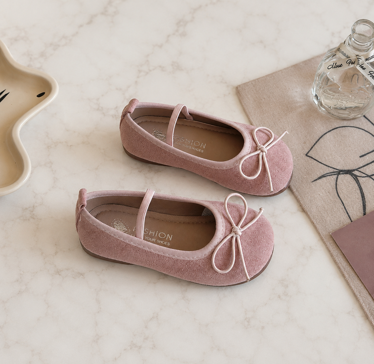 Ballerines en Cuir Souple – Style Parisien pour Filles  |  Ballerine Sandra | pointures 23 à 36