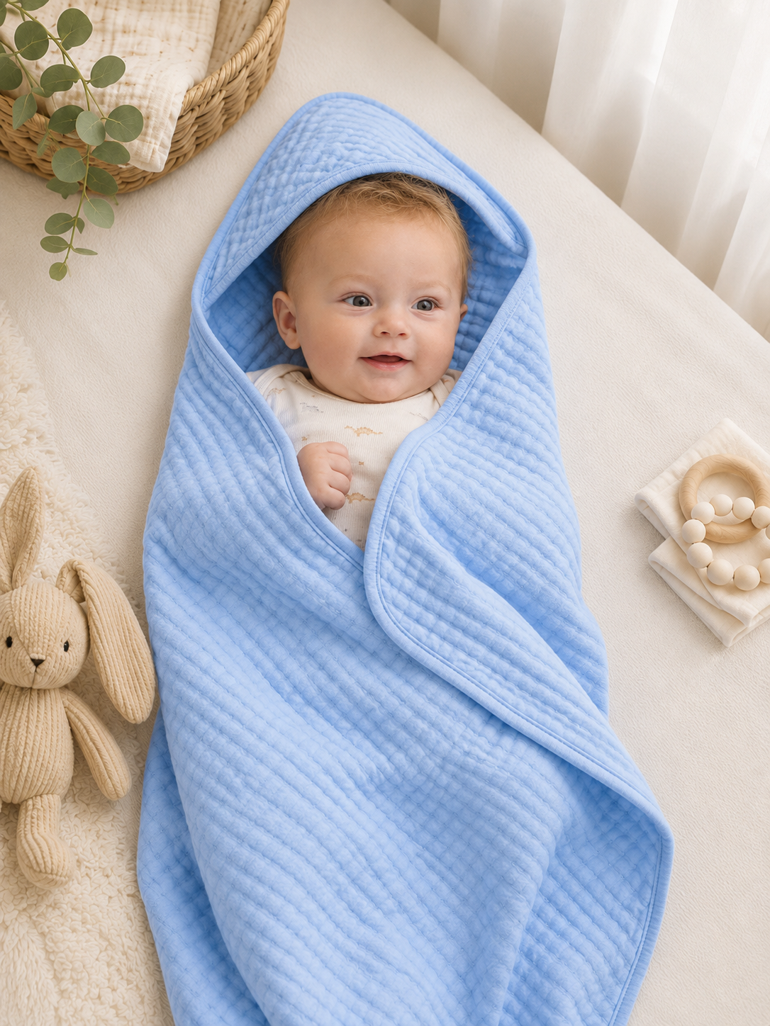 Serviette de Bain à Capuche Bébé –  Ultra Douce & Absorbante | LittleBunz