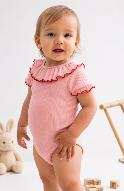 Body Bébé 100% Coton | Col à Volants