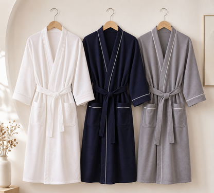 Peignoir gaufré femme – Léger et doux | Littlebunz