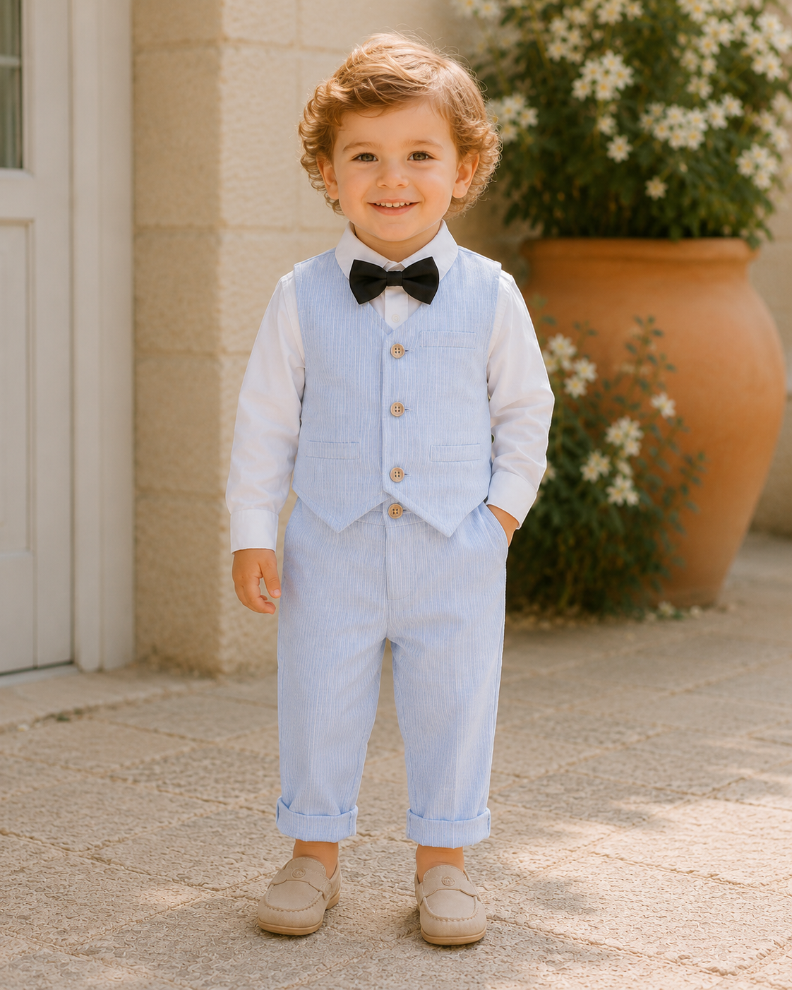 Ensemble Augustin| Tenue de cérémonie pour garçon – Mariage, Baptême & Grandes Occasions