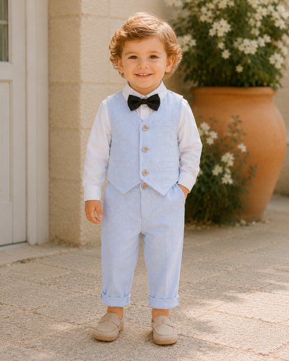 Ensemble Augustin| Tenue de cérémonie pour garçon – Mariage, Baptême & Grandes Occasions