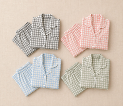 Ensemble Pyjama Maman | Motif Damier | LittleBunz