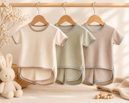 Ensemble T-shirt & Short Bébé| 100%Coton | LittleBunz