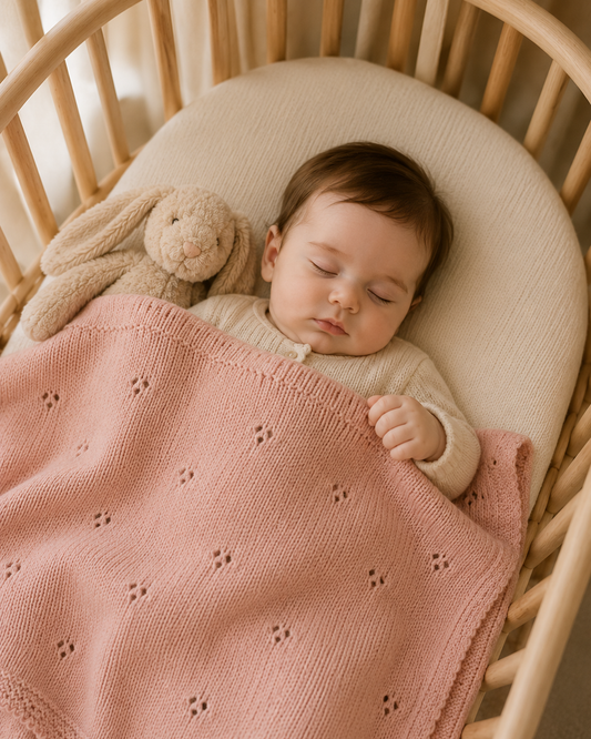 Couverture Tricotée Bébé – Douce, Chaude & Respirante | Littlebunz