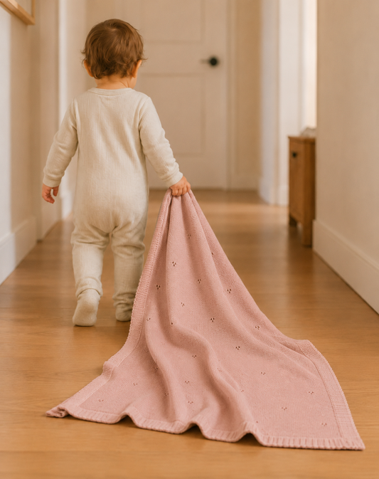 Couverture Tricotée Bébé – Douce, Chaude & Respirante | Littlebunz