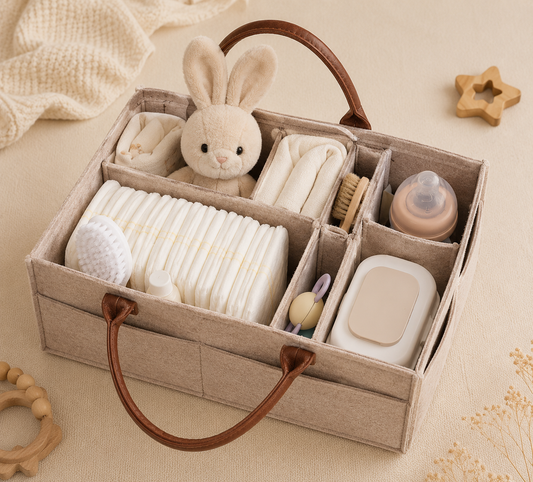 Panier de rangement en feutre pour bébé |Littlebunz