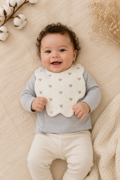 Bavoirs Bandana Bébé | Lot de 4 | LittleBunz