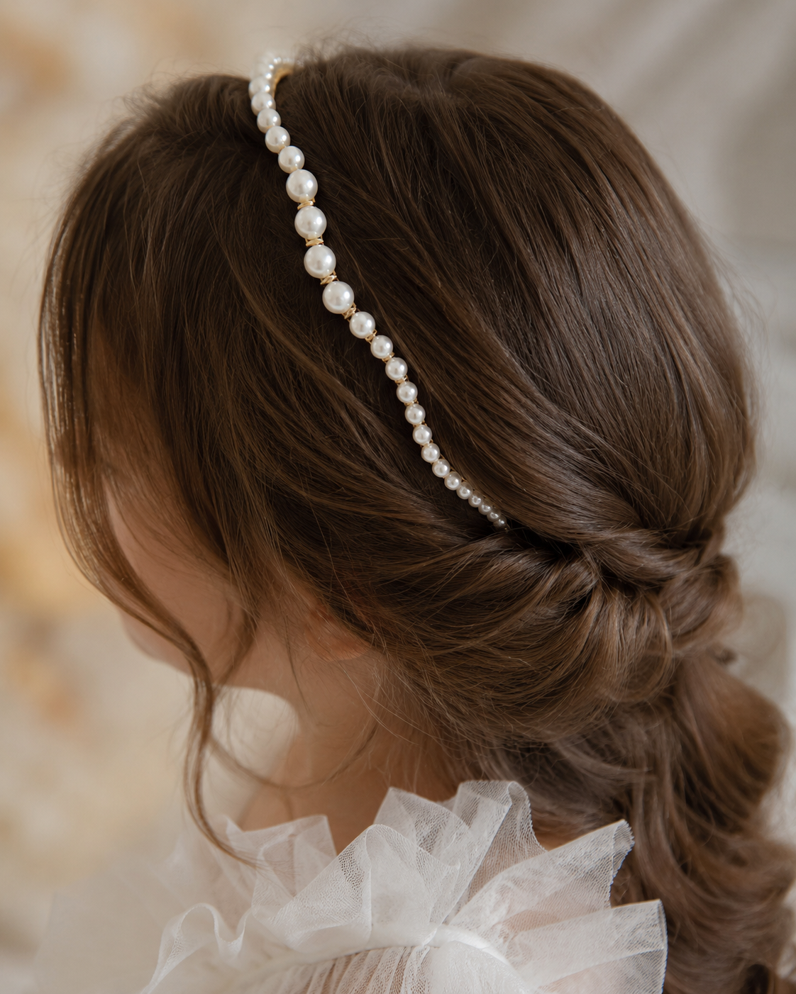 Bandeau Perle Fille — Serre-tête Princesse