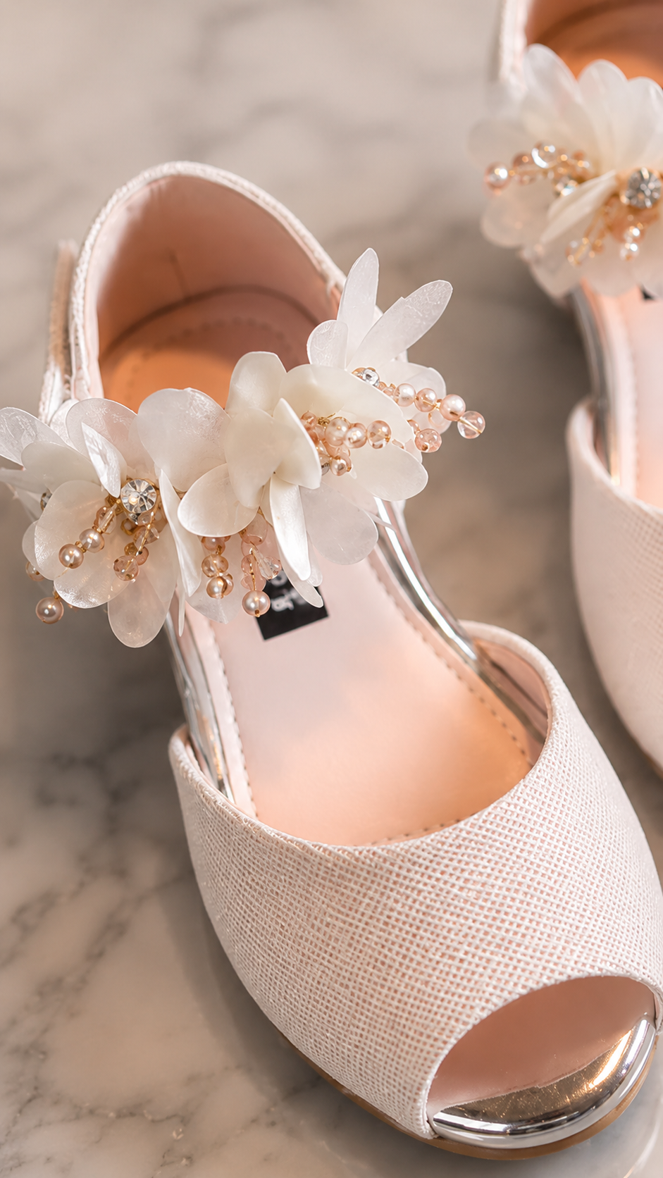 Sandales à Fleurs pour Filles — Chaussures de Princesse Légères | Sandales Joleen | pointures 22 à 31