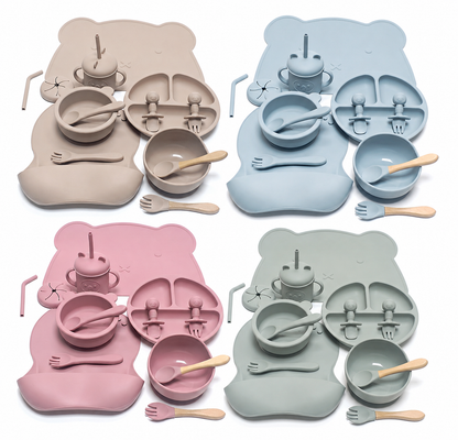 Assiette Silicone Bébé Ventouse – LITTLEBUNZ | Anti-Dérapante