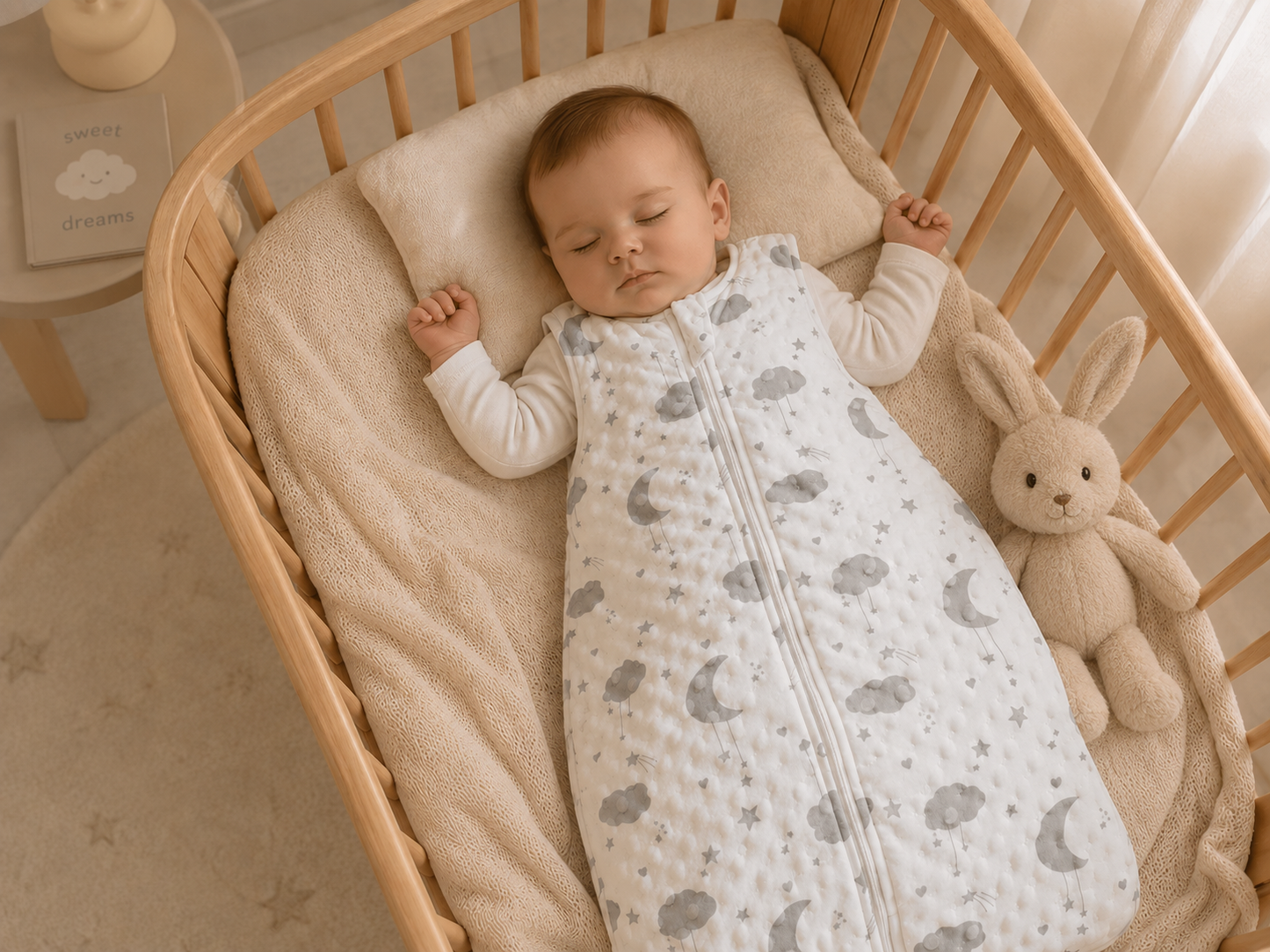 Gigoteuse bébé 0-6 mois – L’indispensable pour des nuits sécurisées et douillettes | LittleBunz