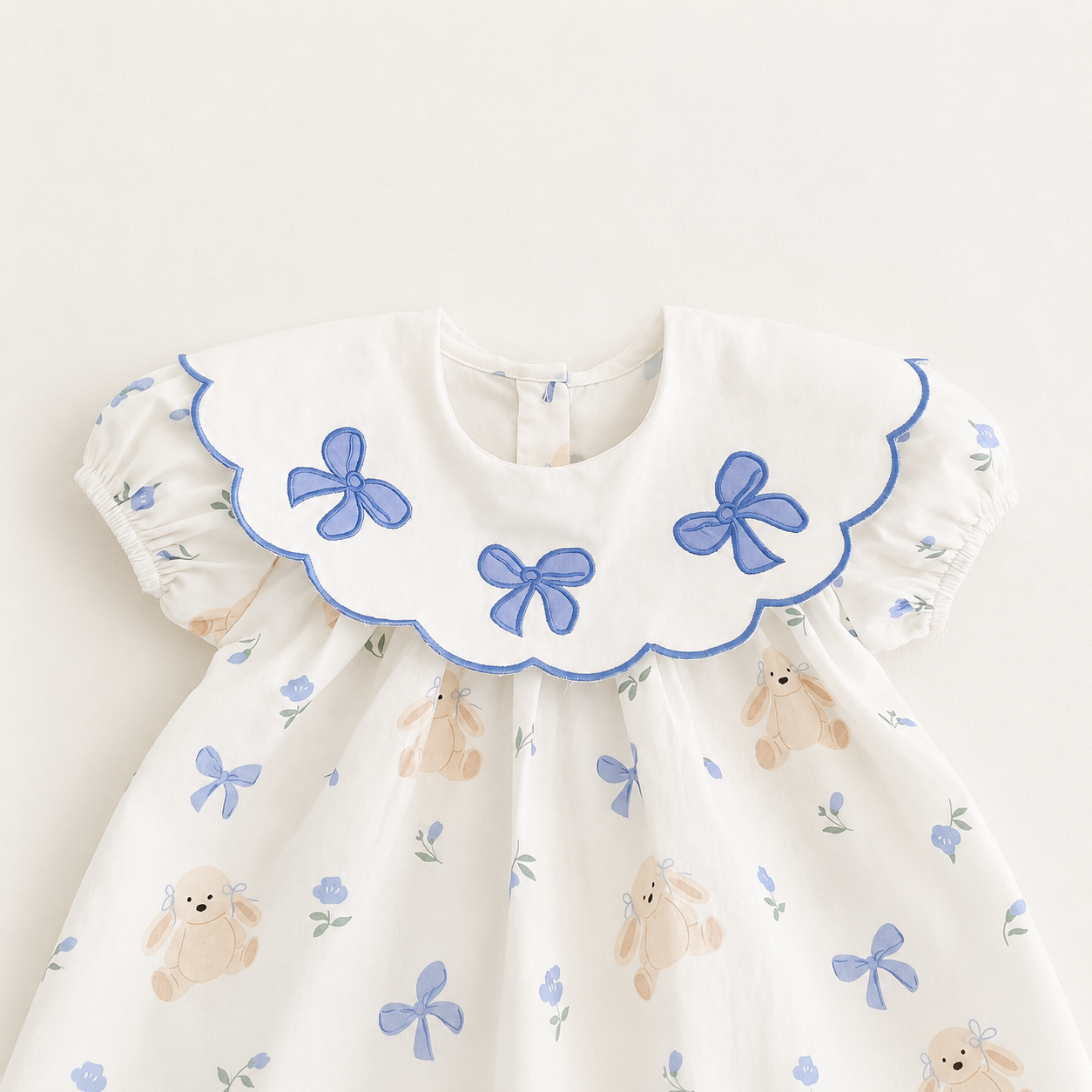 Robe d'Ete Bebe Fille avec Noeud – LittleBunz