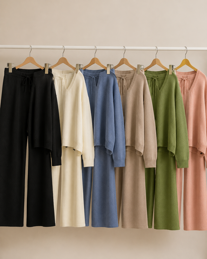 Ensemble Pull 2 Pièces Oversize Femme – Tenue Cosy & Tendance | LittleBunz