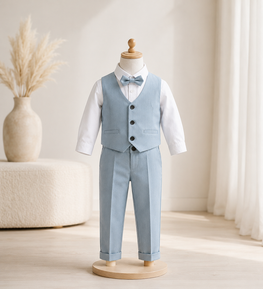 Costume Baptême Louis | Ensemble Smoking pour Bébé Garçon