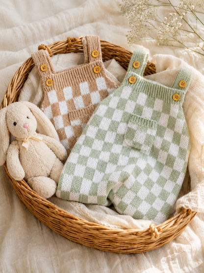 Salopette bebe a carreaux – Doux & Tendance | LittleBunz