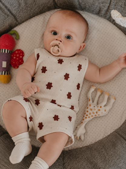 Ensemble Débardeur & Short Bébé | Tissu Gaufré | 3mois à 3 ans|LittleBunz