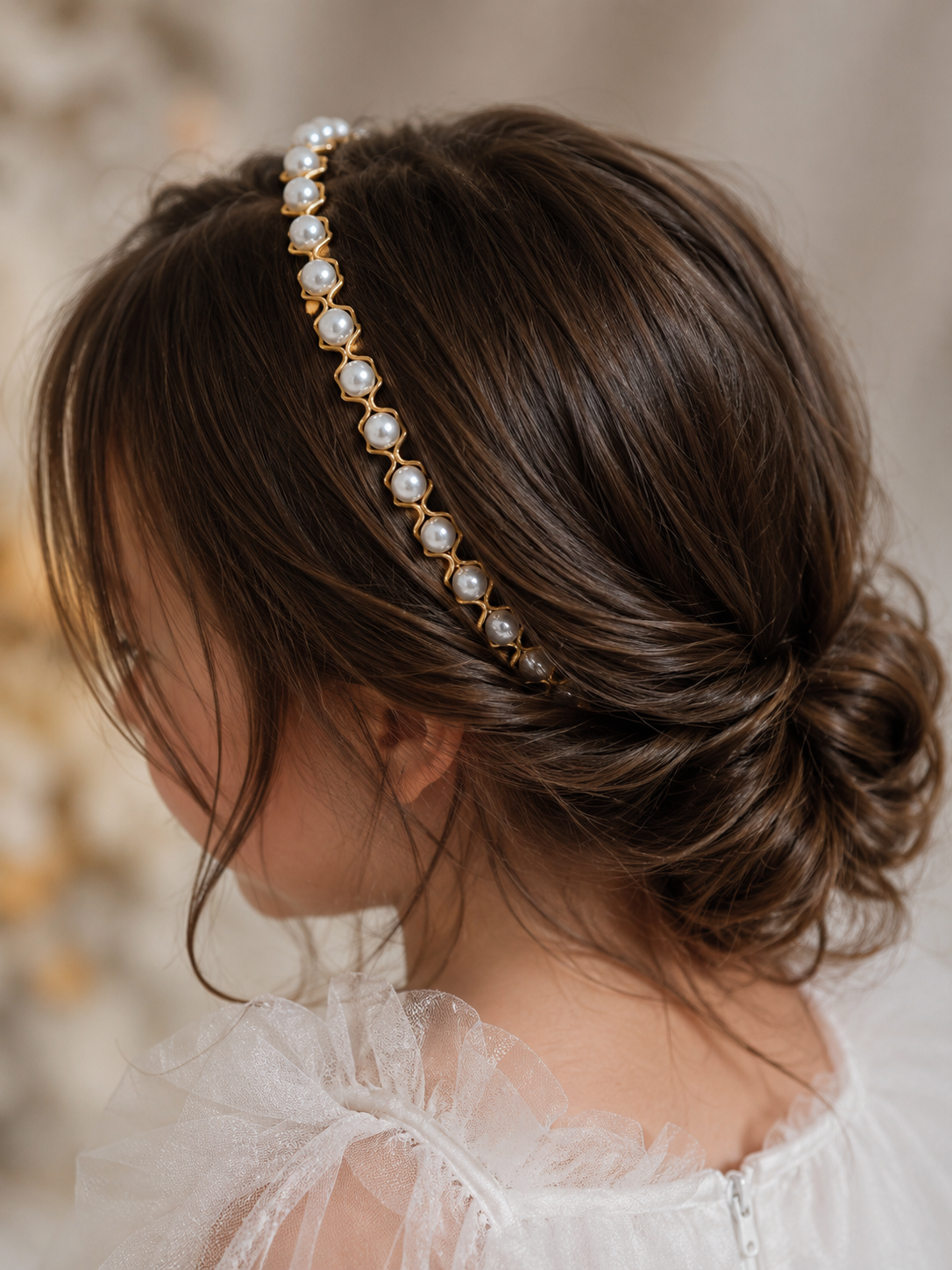 Bandeau Perle Fille — Serre-tête Princesse
