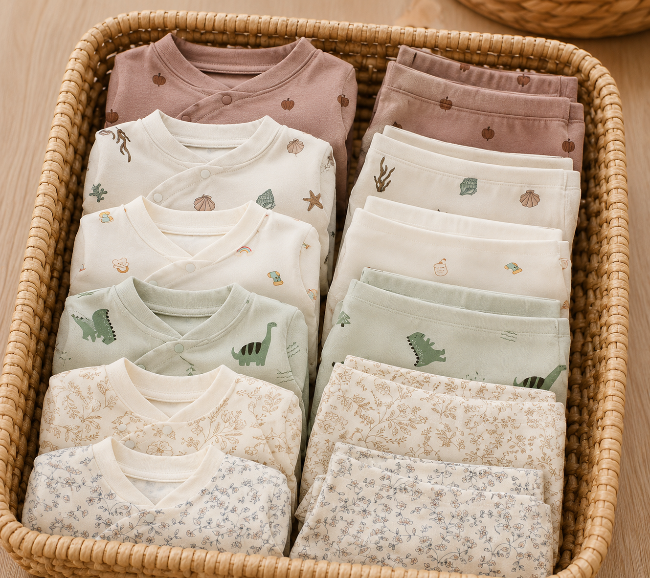 Pyjama Bébé Automne en Coton Doux – ensemble chaud & Confortable