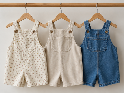 Salopette bébé & enfant | Combinaison coton | Littlebunz | 6M à 4-5 ans