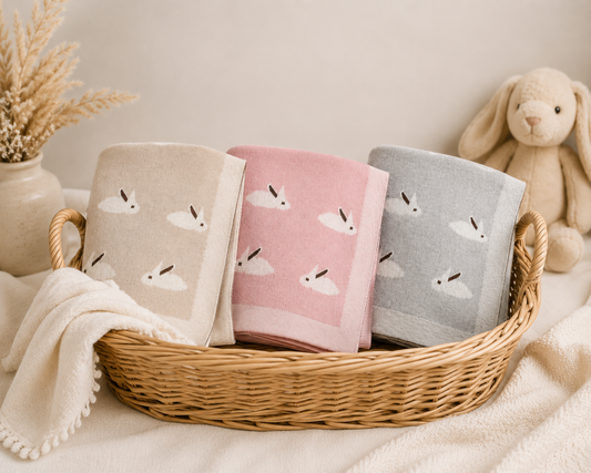 Couverture Tricotée Bébé | 100% coton