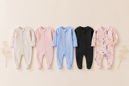 Combinaison Bébé avec zip | Douce & Respirante