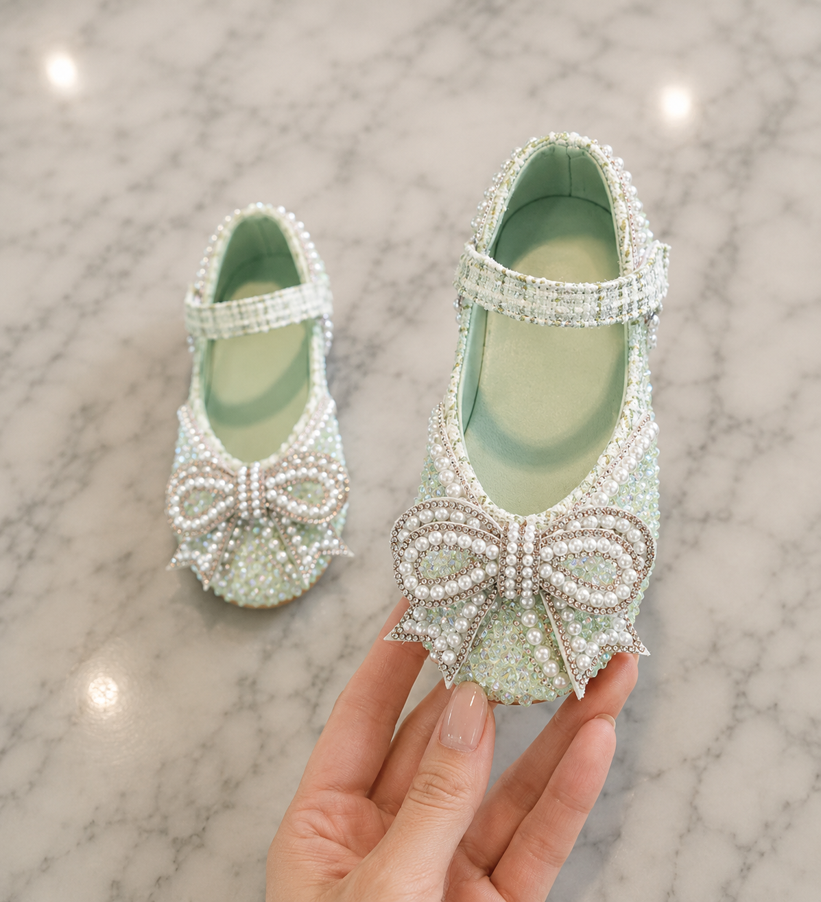 Sandales Plates Paillettes pour Filles – Chaussures Princesse  | Sandales Maya | Tailles EU 21–36