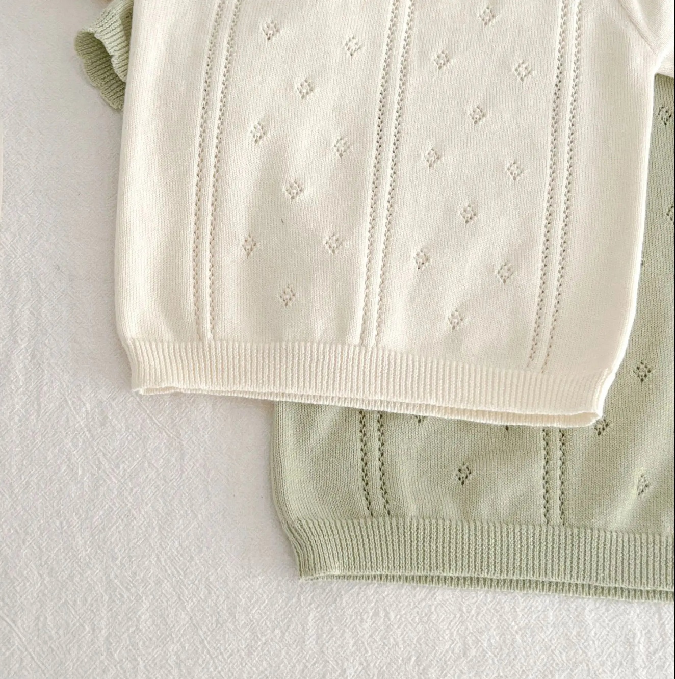 Ensemble de vêtements d'été en tricot  pour bébé|Super doux|LittleBunz