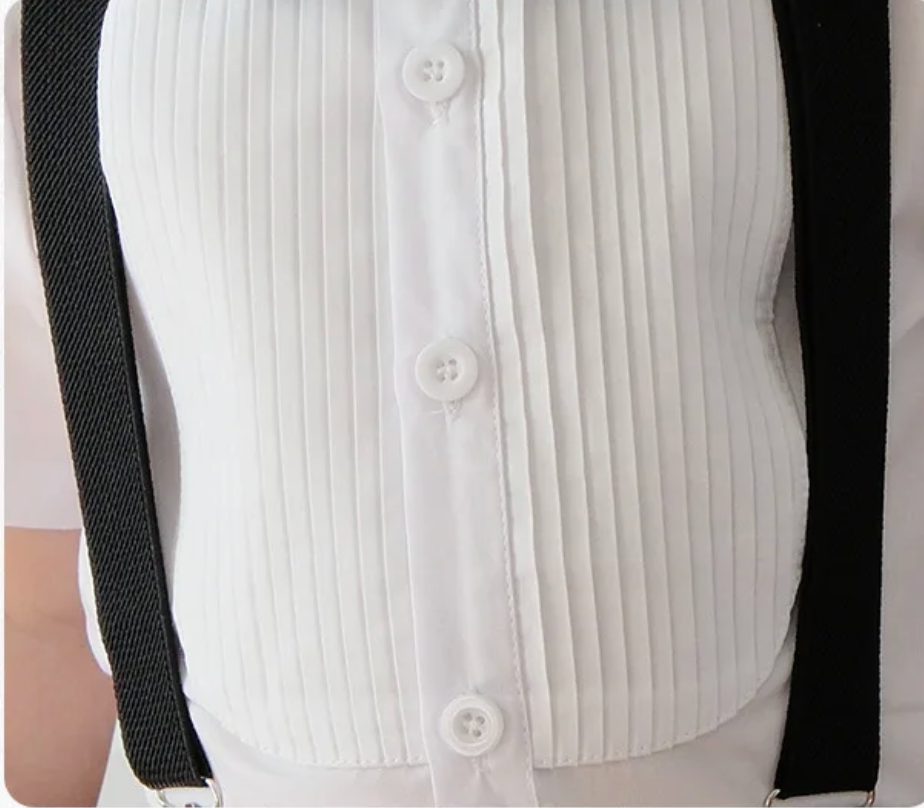 Ensemble Cérémonie Hugo | Costume d'Été 4 Pièces avec Bretelles pour Garçon