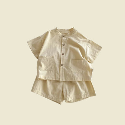Ensemble 2 Pièces Enfant | Chemise & Short |LittleBunz | 12mois à 5 ans