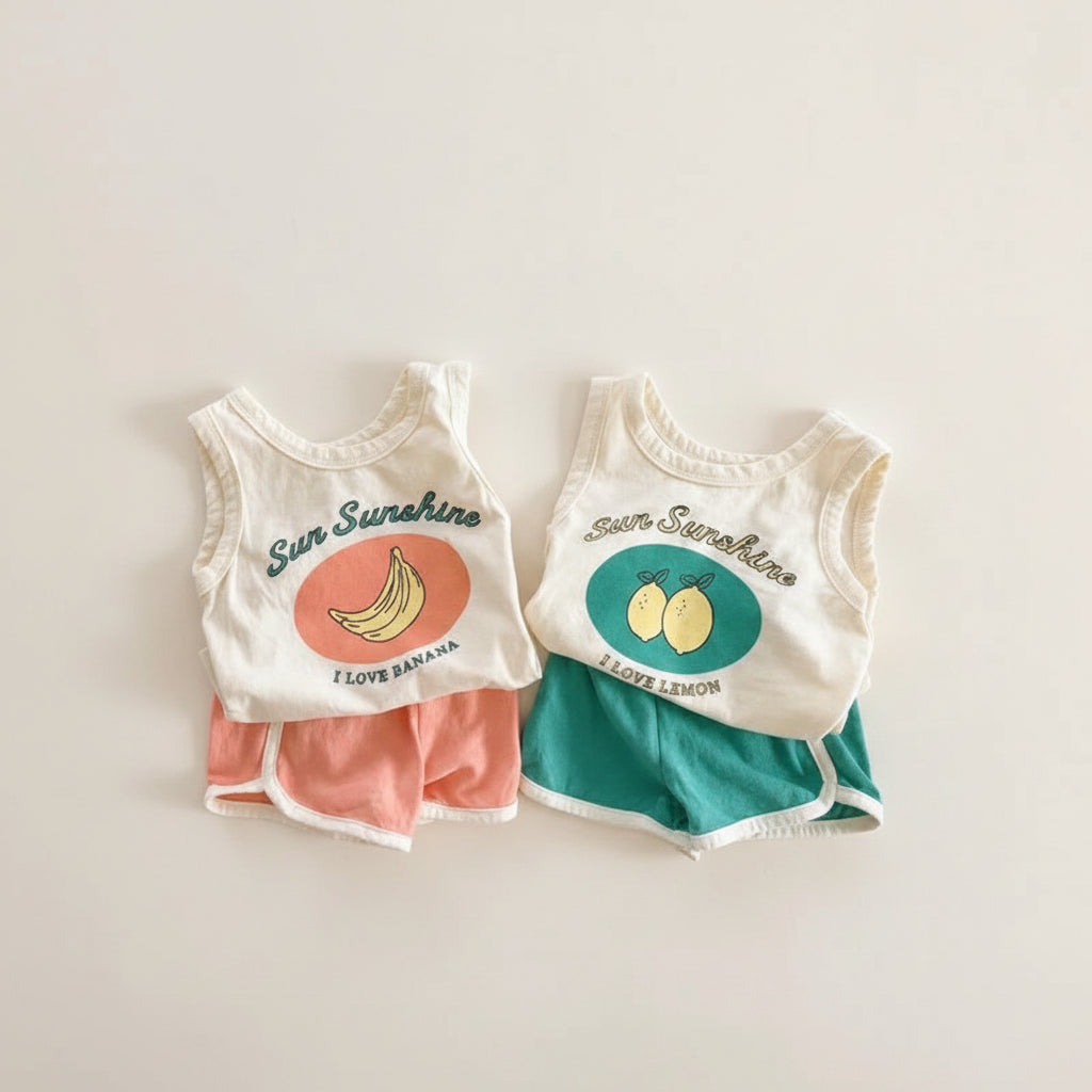Ensemble Bébé | Imprimé Fruits | 3-24mois|LittleBunz