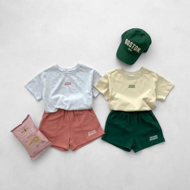 Ensemble T-Shirt & Short en coton|Super cool| LittleBunz| 12mois à 6ans