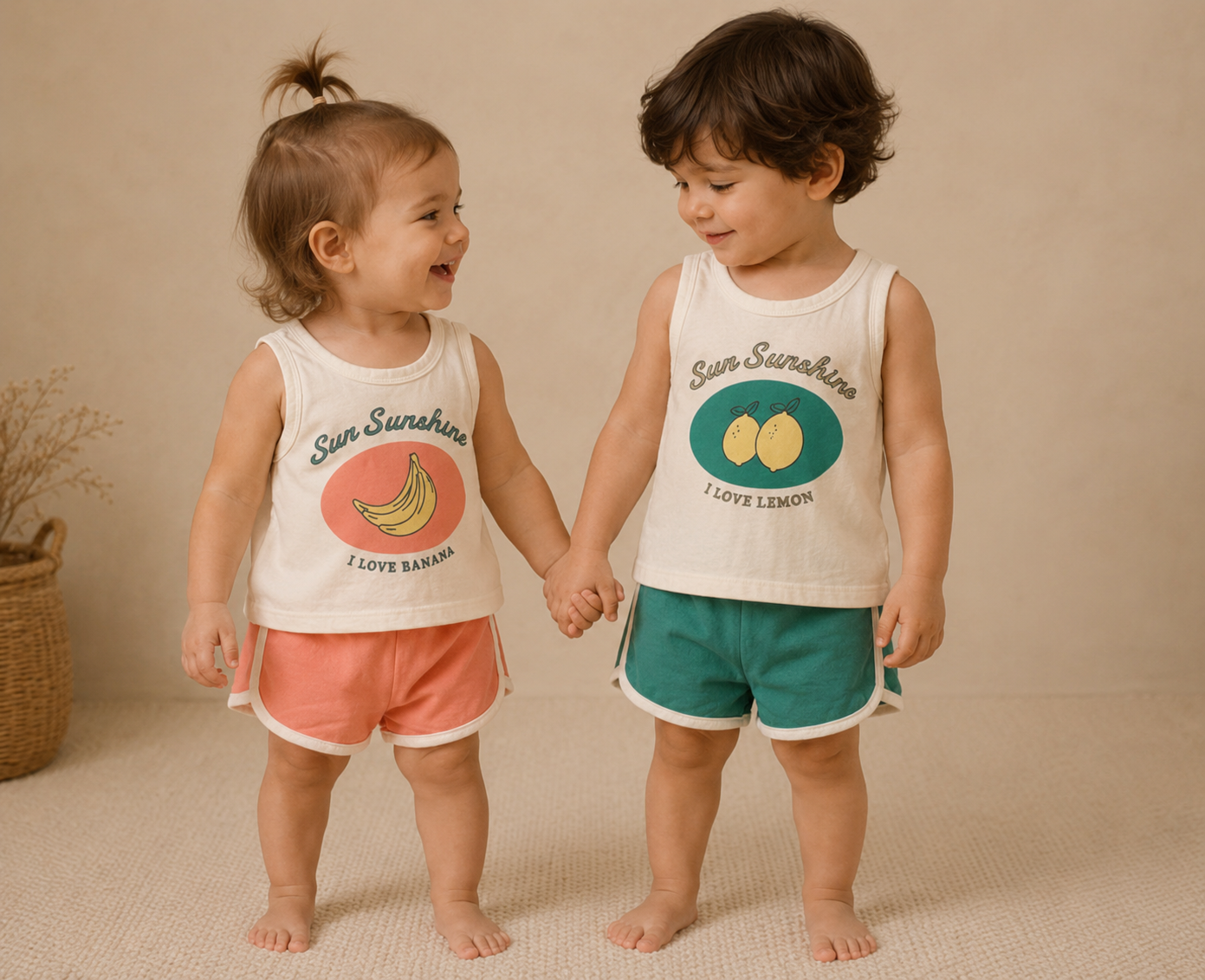 Ensemble Bébé | Imprimé Fruits | 3-24mois|LittleBunz