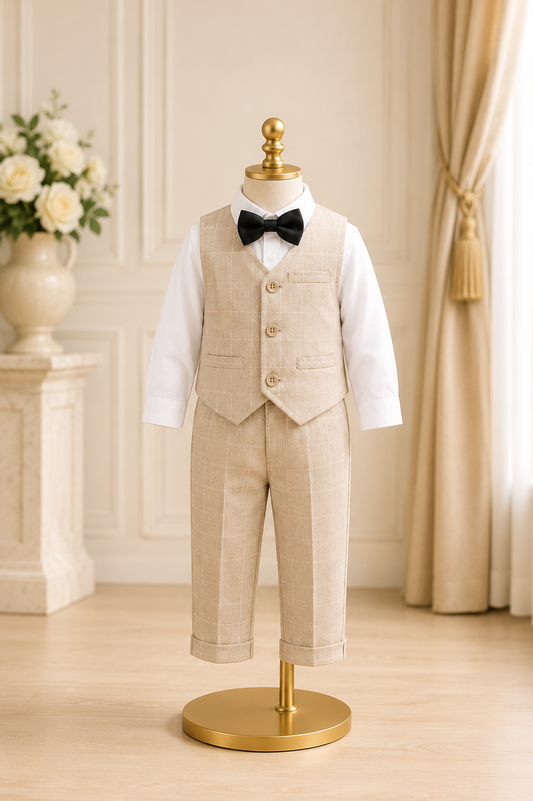 Ensemble Augustin| Tenue de cérémonie pour garçon – Mariage, Baptême & Grandes Occasions