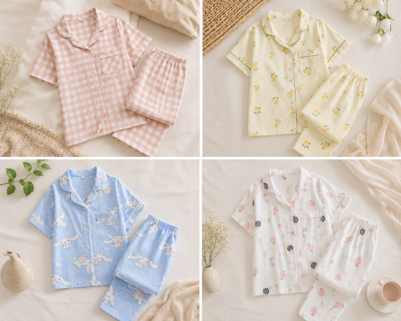 Ensemble Pyjama  2 Pièces – 100% Coton | LittleBunz