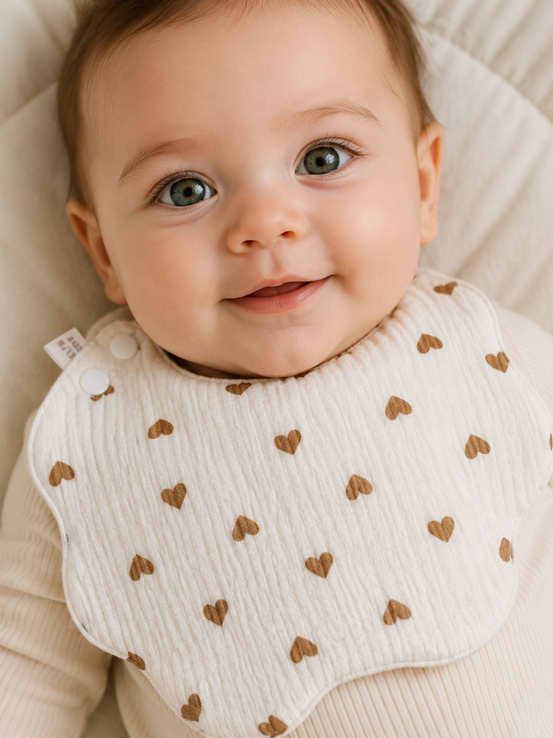 Bavoir Bébé en Coton Pur | Doux & Absorbant