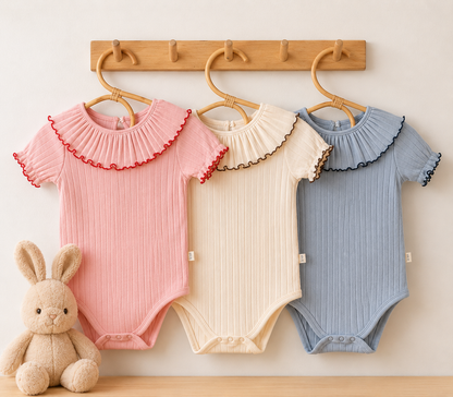 Body Bébé 100% Coton | Col à Volants