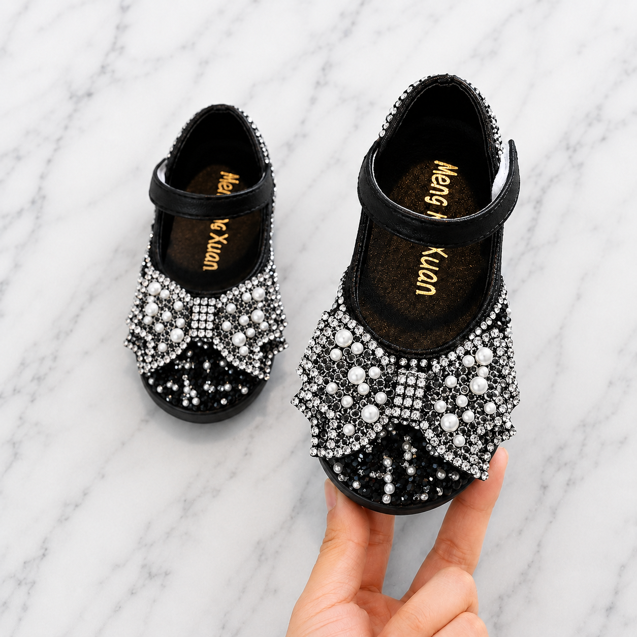 Ballerines Princesse Strass à Nœud Fille | Ballerines Éloise | Pointures 21–36