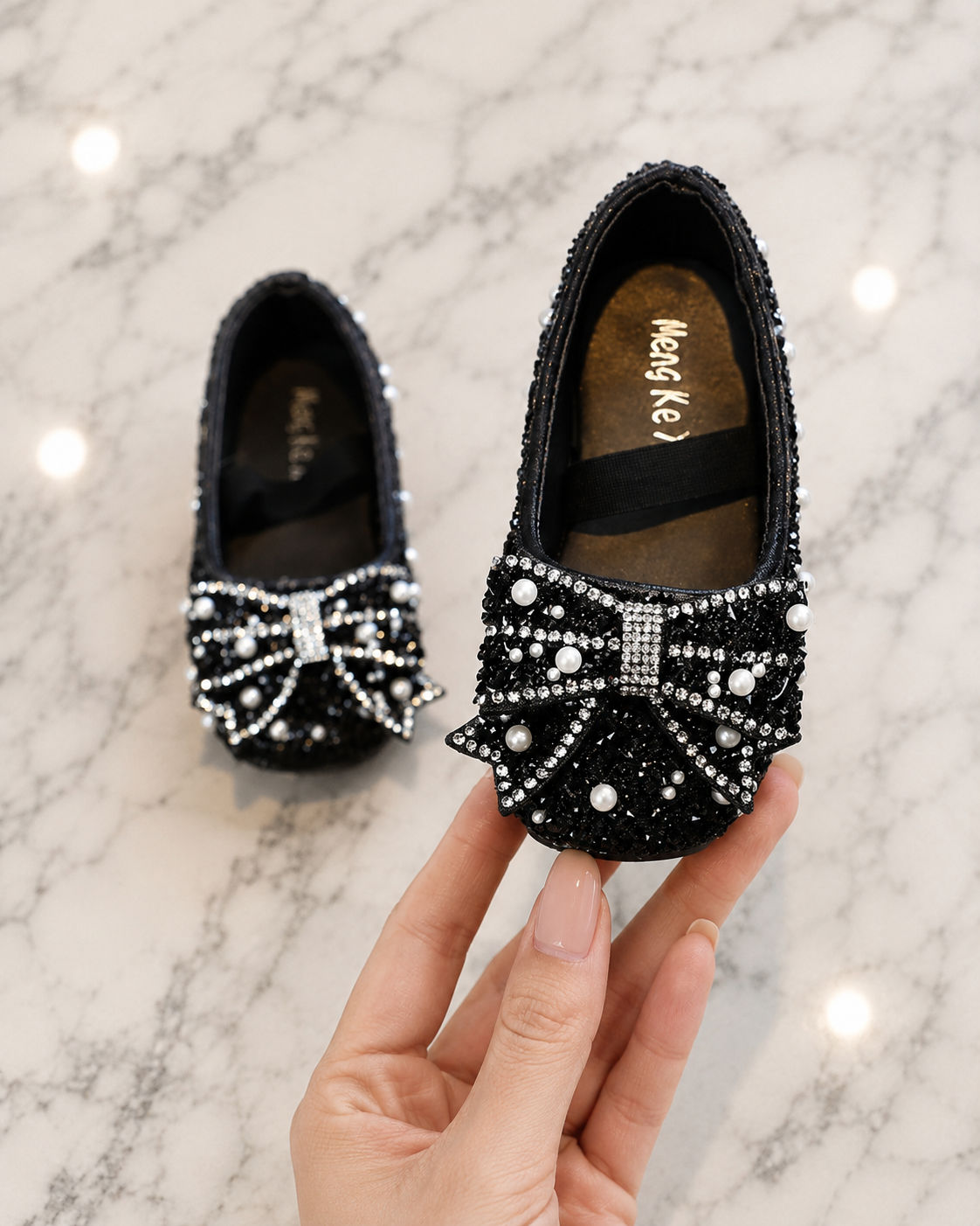 Sandales Plates Paillettes pour Filles – Chaussures Princesse  | Sandales Maya | Tailles EU 21–36