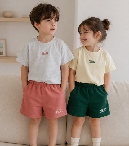 Ensemble T-Shirt & Short en coton|Super cool| LittleBunz| 12mois à 6ans