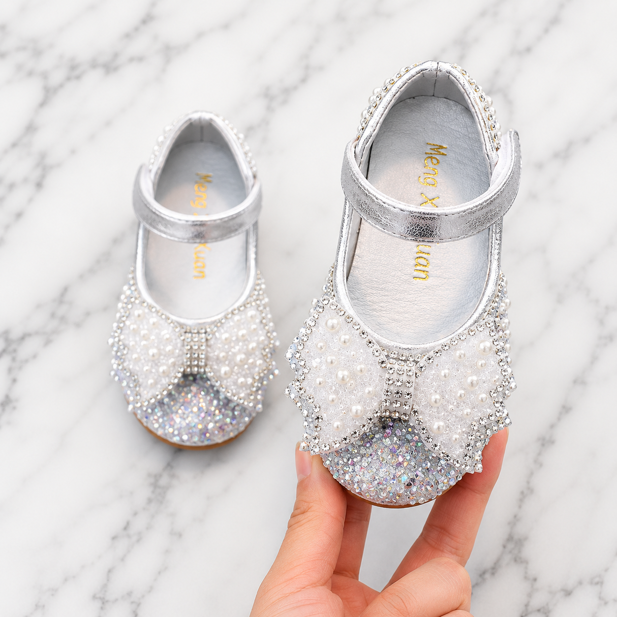 Ballerines Princesse Strass à Nœud Fille | Ballerines Éloise | Pointures 21–36