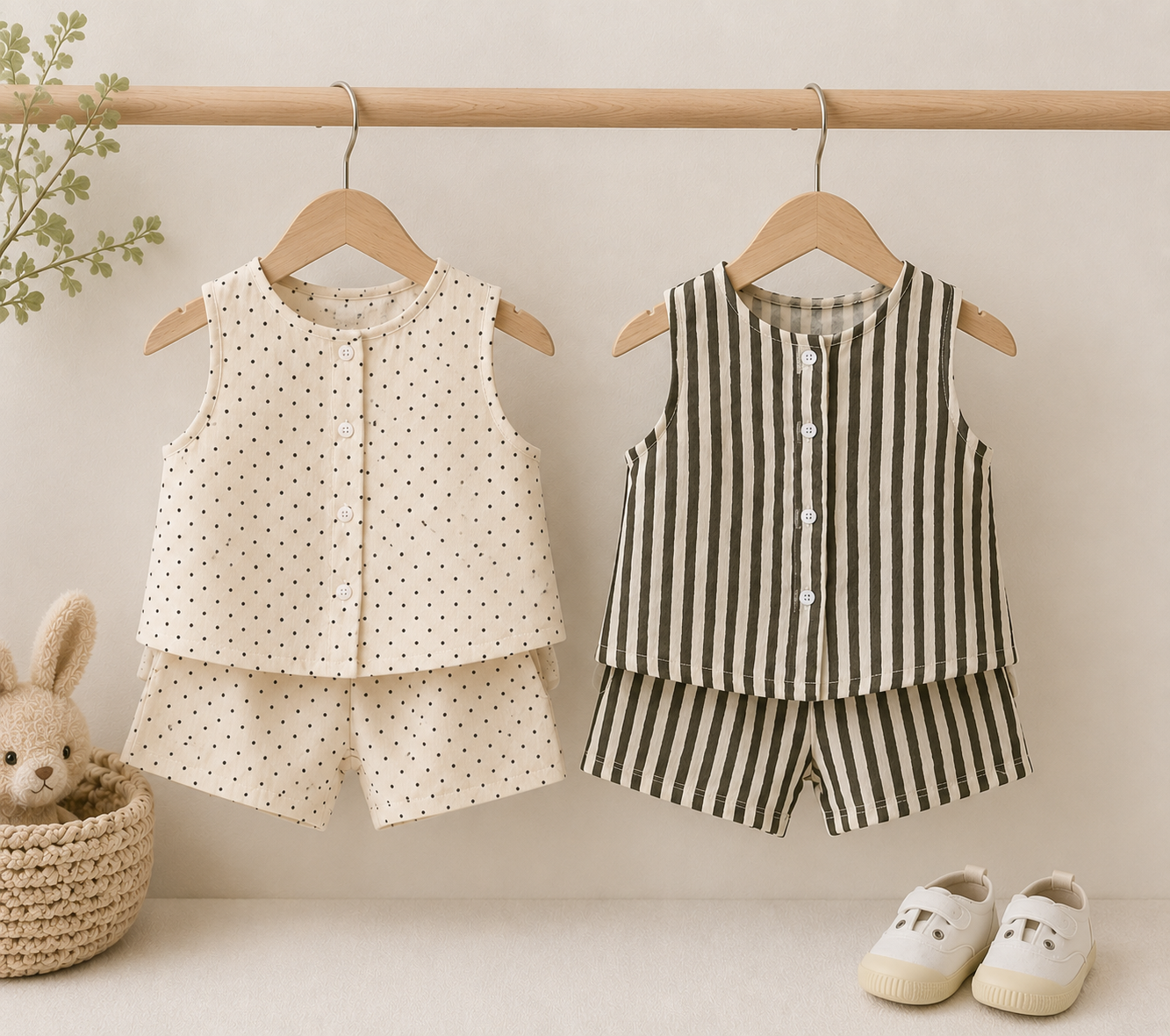 Ensemble 2 pièces enfant | T-shirt + Short | Coton | Littlebunz