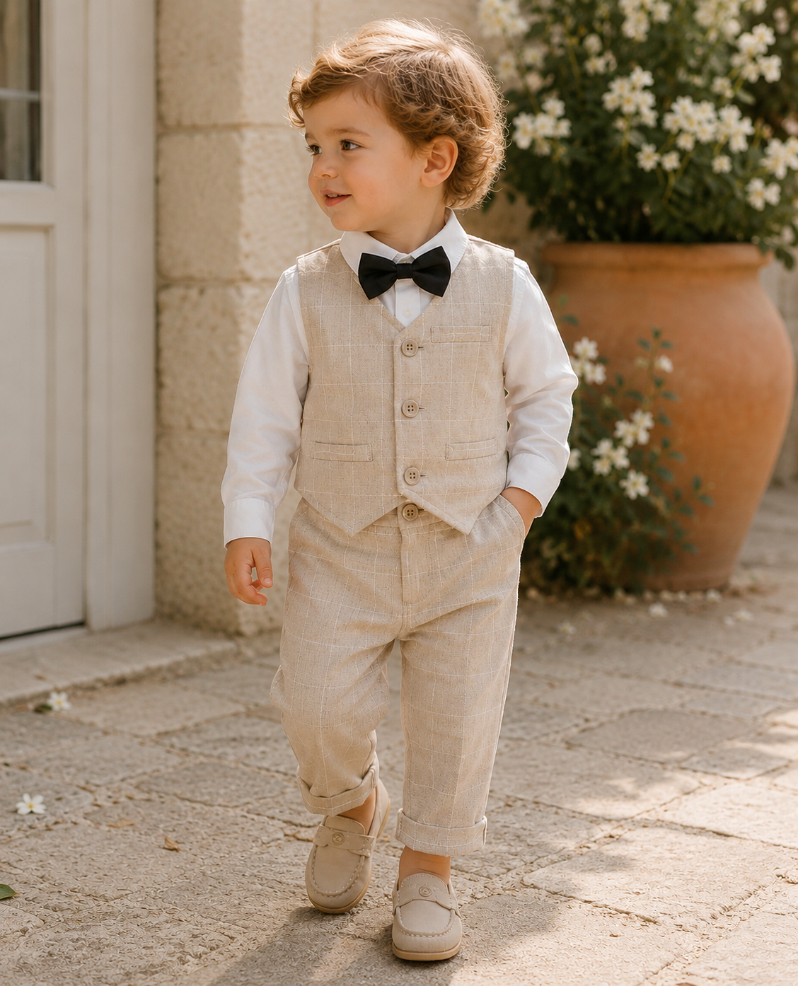 Ensemble Augustin| Tenue de cérémonie pour garçon – Mariage, Baptême & Grandes Occasions