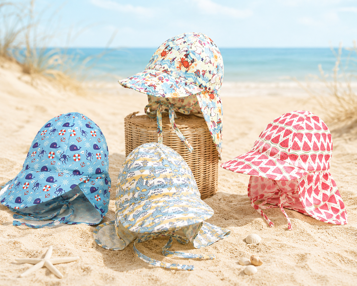 Chapeau Bébé Plage Anti-UV |  LittleBunz